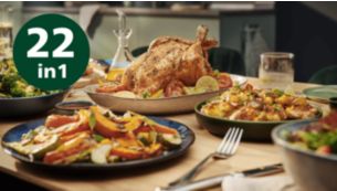 Prepare more food with a wide variety of cooking functions