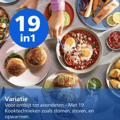 Onze eerste Airfryer met twee manden én stoomfunctie