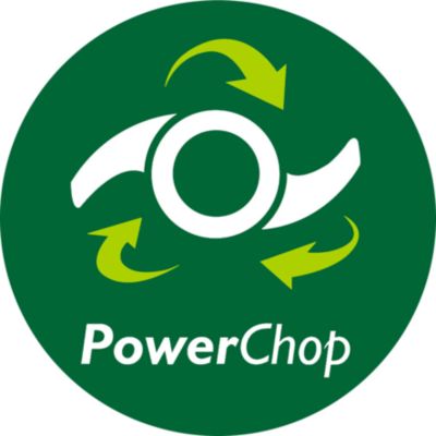 PowerChop technológia a kiemelkedő aprítási teljesítményért