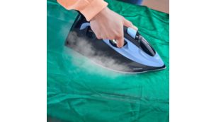 Jusqu'&agrave; 50&nbsp;g/min de d&eacute;bit vapeur continu pour l'&eacute;limination des faux plis