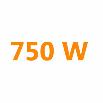 750 Watt for faster heating