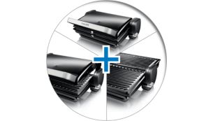 Meerdere grillstanden: tafelgrill, ovengrill, contactgrill