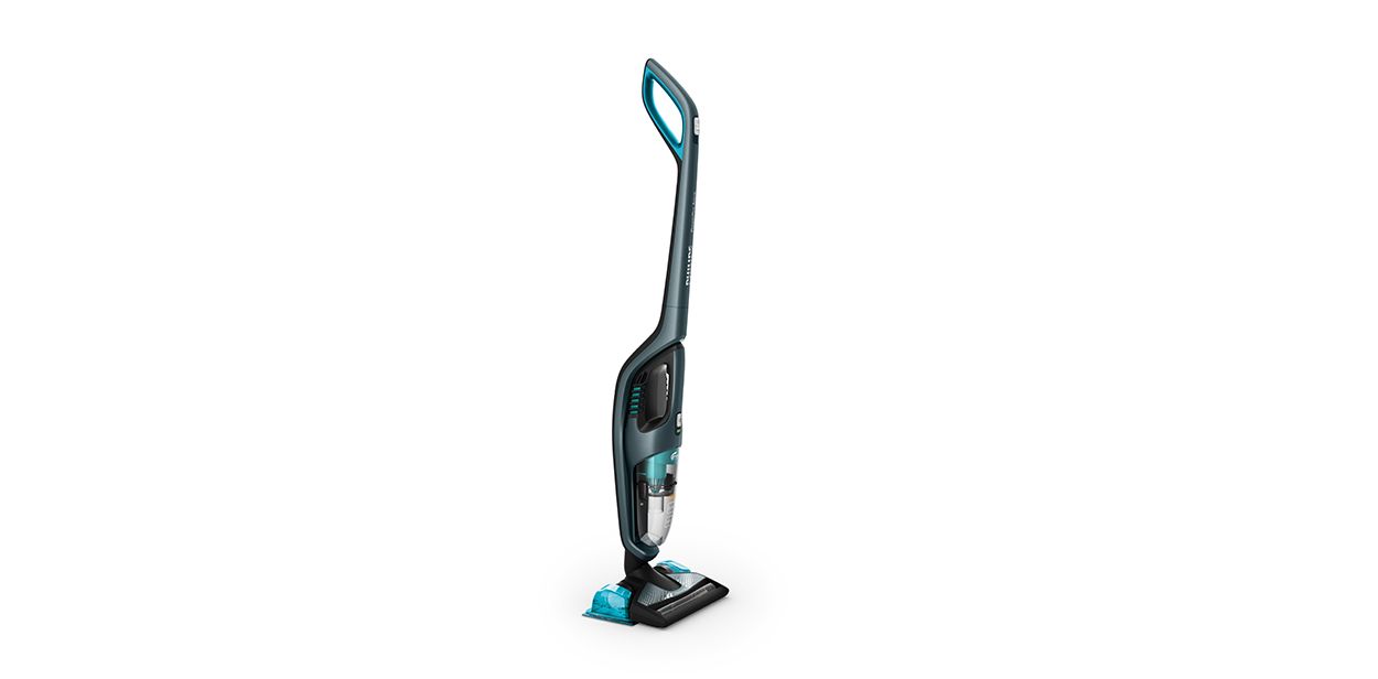 Vacuums and mops in one stroke
