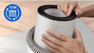 Long life filters up to 1 year