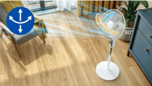 Tự động xoay v&agrave; nghi&ecirc;ng để c&oacute; luồng kh&ocirc;ng kh&iacute; đều