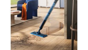 O 50 % rychlej&scaron;&iacute; schnut&iacute; oproti ručn&iacute;m mopům s podložkami Philips OneUp