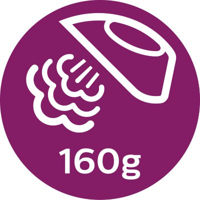 Up to 160 g steam boost blasts stubborn creases