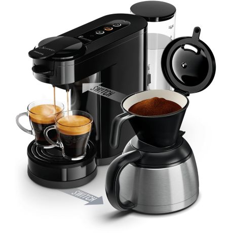 HD6592/61R1 SENSEO&reg; Omskifter Pude- og filterkaffemaskine