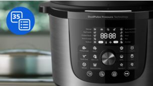 35 в 1 предварително зададени програми за готвене на една ръка разстояние