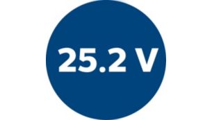 强劲的 25.2 伏锂离子电池，可清洁长达 1 小时*1