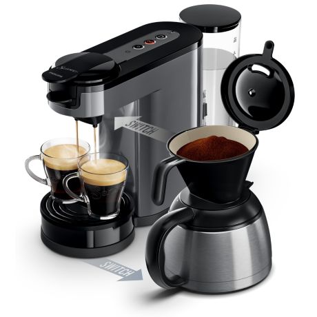 HD7892/21 SENSEO® Switch Machine à café à dosettes et filtre