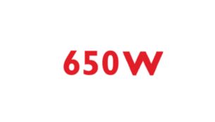 Výkonný 650W motor