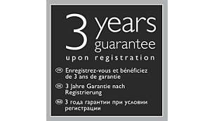 3 Jahre Garantie ab Registrierung