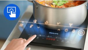 Easy control with intuitive touch panel display