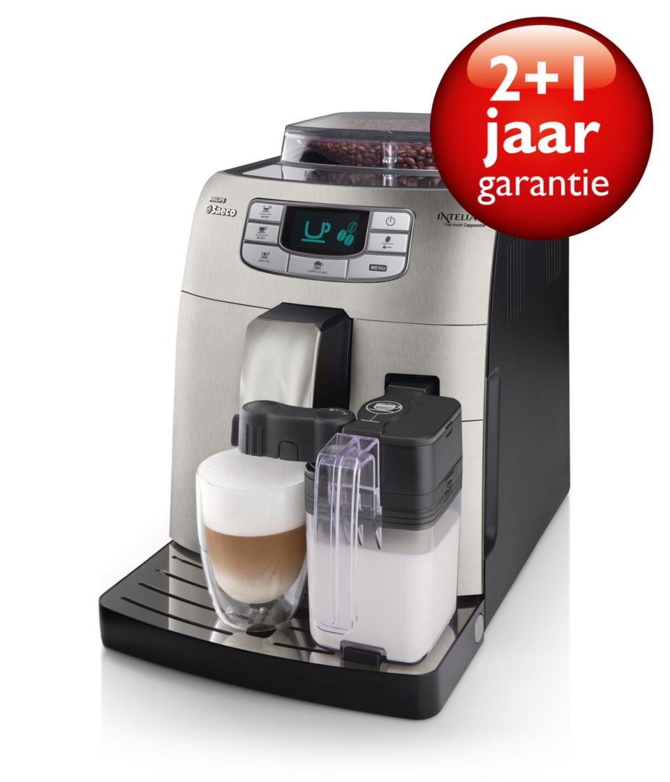 Espresso en cappuccino met één druk op de knop