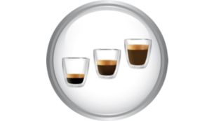 Adjust coffee length and strength