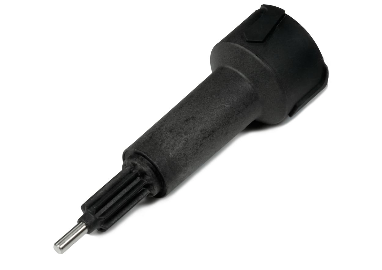 Connects a food processor and its spare parts