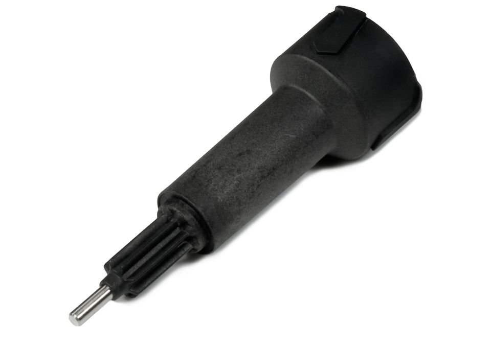 Connects a food processor and its spare parts