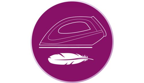 Optimaal gewicht, waardoor u het strijkijzer beter over kleding kunt bewegen