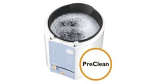 PreClean function to soak the inner bowl in hot water