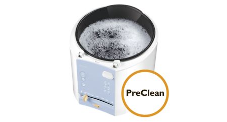 PreClean function to soak the inner bowl in hot water