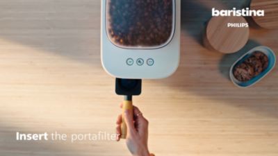 Preparing your Baristina espresso machine for the first time use