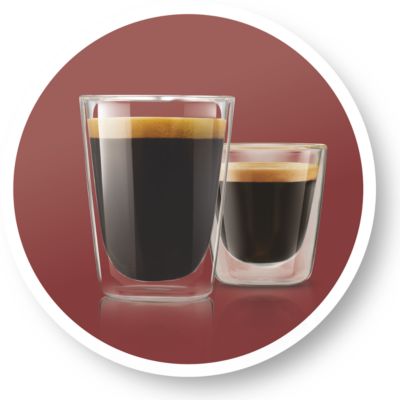 Kies tussen de 2 recepten: kleine kop sterke koffie of grote kop milde koffie