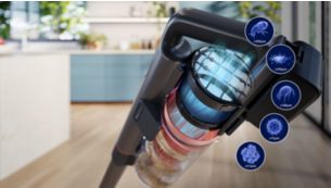 Filtravimo sistema sulaiko &lt; 99,9 % smulkių dulkelių ir alergenų (8)