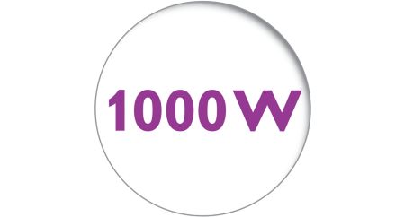 750 Watt for faster heating