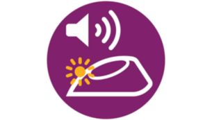 Intelligente Calc Clean-herinnering met geluid en lampje