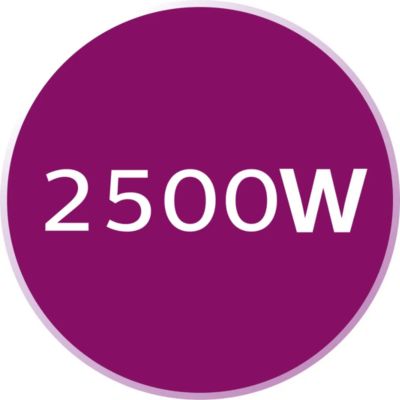 2500 W to heat up quickly