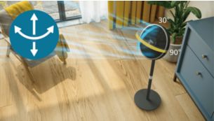 دوران وإمالة تلقائيان للشعور بالنسيم في أي مكان