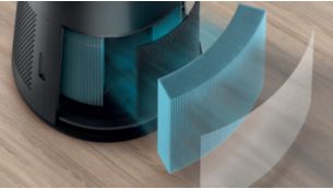 Filtre 99,95 % des particules mesurant jusqu'à 0,003 micron