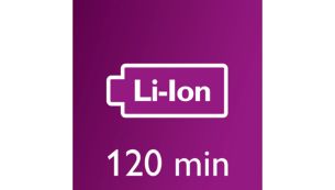 Мощный литий-ионный аккумулятор для автономной работы до 120&nbsp;минут