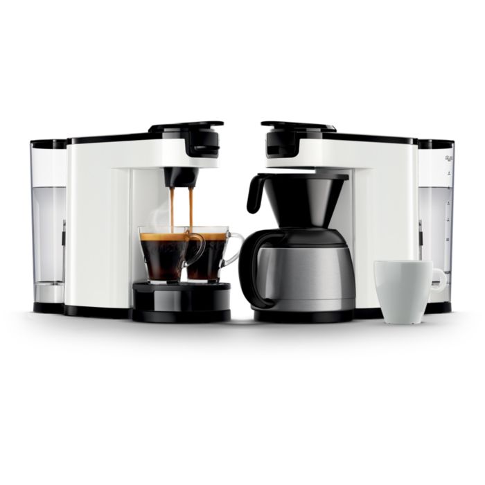 Un café délicieux de deux façons : filtre ou dosettes