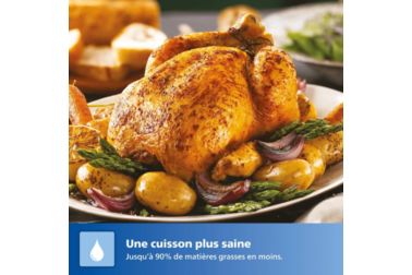 Airfryer Philips - Air Fryer vapeur Métal 9L