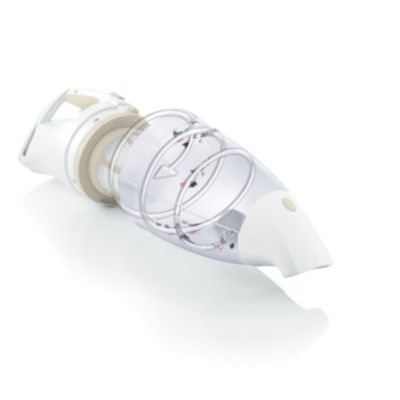 9.6 V rechargeable appliance with cyclonic airflow