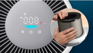 F&oslash;lg statusindikatoren for Smart-filter p&aring; din enhed