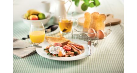 Breakfast tray for toast, eggs and more