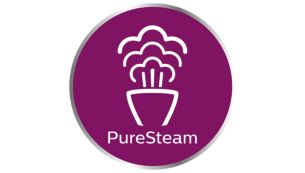 Tehnologie PureSteam pentru abur puternic şi constant în timp