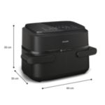 Mūsu kompaktākais gaisa cepamkatls ar diviem groziem