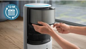 Long lasting filter for up to 1 year