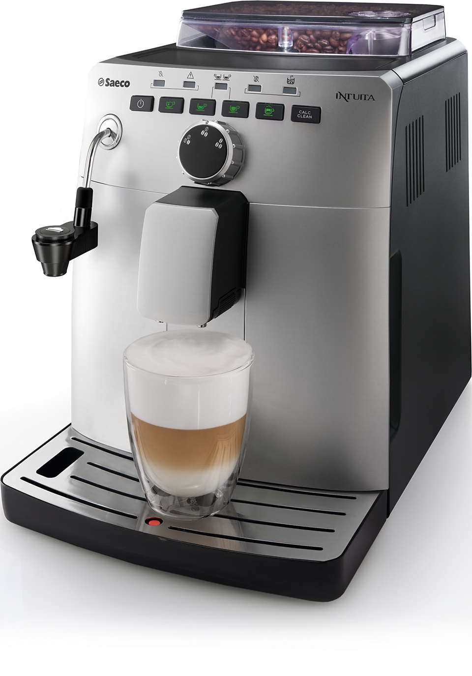 Espresso et cappuccino à partir de grains de café frais