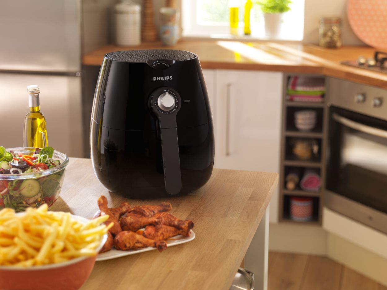 調理機器 PHILIPS - PHILIPS HD9220/27 Philips Viva Collection 2.75qt Analog Air Fryer - Red/Grey