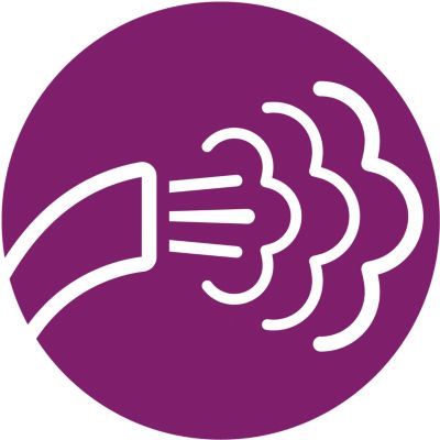 3 níveis de vapor para todo o tipo de tecido