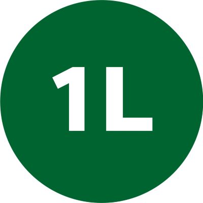 Capacidad de agua de 1 L