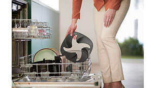 QuickClean şi lavabil în maşina de spălat vase pentru toate componentele demontabile