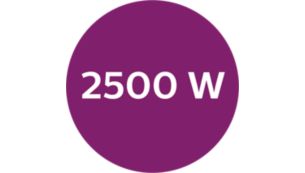 2.500 W für schnelles Aufheizen und kraftvolle Leistung