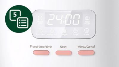 5 Auto Cooking Menus