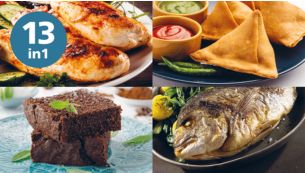 13 種烹調方式，一按即可享受美味